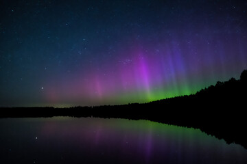 Aurora over the lake © ukasz