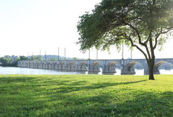 Obraz premium Harrisburg Susquehanna River Bridge