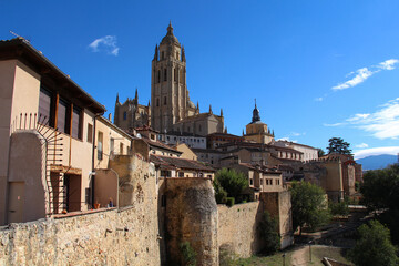 Fototapeta premium Late gothic cathedral of Segovia, in Spain.