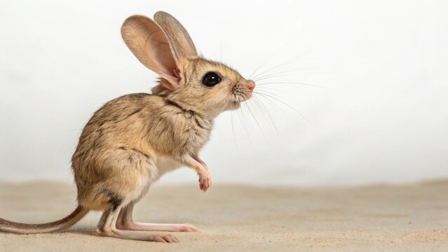 Jerboa on studio background