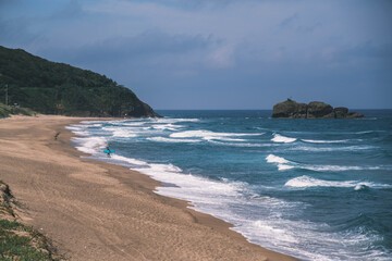 白兎海岸、美しく力強い日本海の風景、鳥取、日本