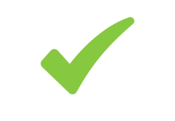 Simple standalone green tick mark for approval, success, or completion. Perfect for forms, tasks, and presentation designs