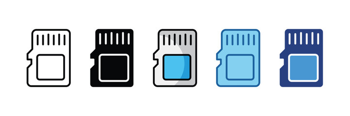Memory Card  Icon Element For Design