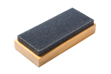 Sharpening stone and wooden block for knife maintenance
