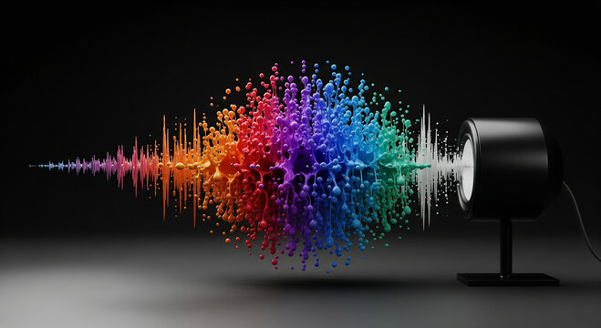 Acoustic Painting Concept: Sound as Art.