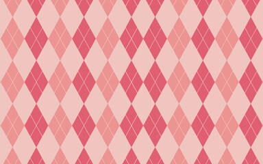Fototapeta premium Classic diagonal argyle pattern seamless textile design
