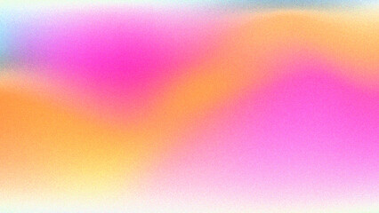 Vibrant rainbow, orange blue teal white psychedelic grainy gradient color flow wave on black background, music cover dance party poster design.