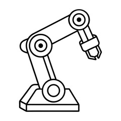 Robotic arm, vector illustration of a robotic arm