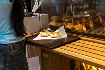 Freshly Baked Pastries on Display Table