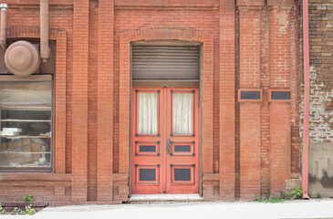 Van Buren Pink Double Doors