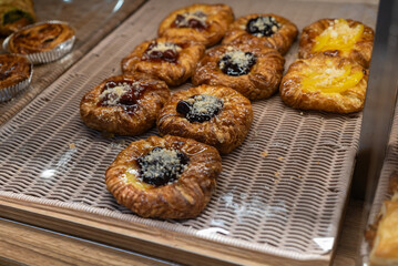 Freshly Baked Pastries on Display