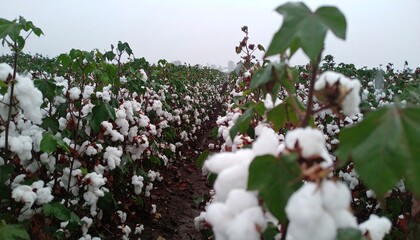 Cotton field landscape