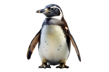  penguin isolated on white background PNG, AI GENERATED