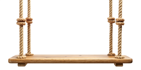 rope swings isolated on white background PNG,AI GENERATED