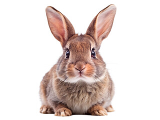 Obraz premium studio portrait of cute rabbit isolated on white background png ai generated
