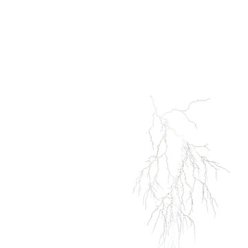 Thunderstroke PNG &ndash; Lightning Bolt, Transparent Background, Isolated 3D Effect
