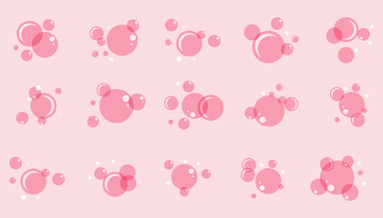 Soap bubble icon, bubble bath water. Sea drop, carbonated air, simple wash picture.