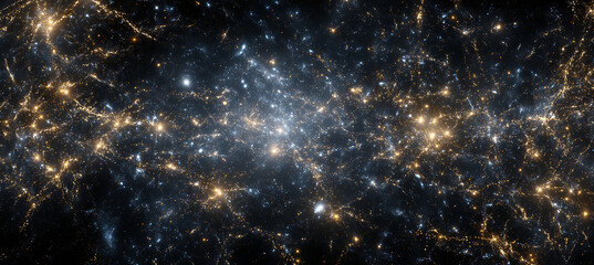 Beautiful cosmic nebula galaxy with stars and light clusters for astronomy and science lovers here now