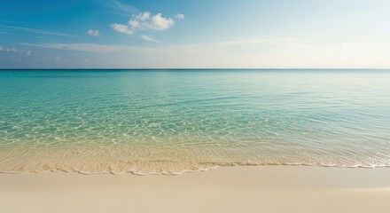 Obraz premium Tranquil beach scene with clear turquoise water