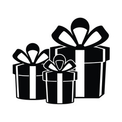 A collection of gift boxes with ribbons and bows on a white background vector illustration