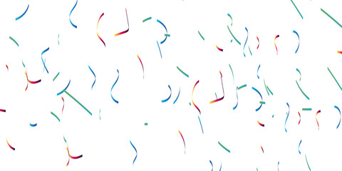 Celebration background template with confetti Colorful ribbons. luxury greeting rich card.  Great for a birthday party or an event celebration invitation or decor. Surface pattern design.