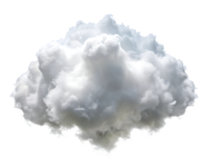 White soft cloud  isolated on white background