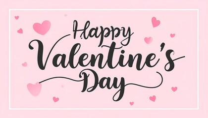 Happy Valentines Day greeting card design.