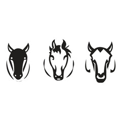horse head vector