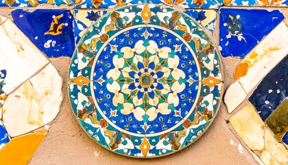 Colorful mosaic tile design