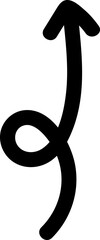 Handwritten Arrow Illustration for Creative Designs