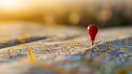 Fototapeta premium An article thumbnail that illustrates local SEO in a clever way, Generative AI illustrations.