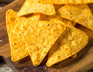 Crispy, seasoned tortilla chips