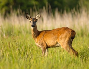 Doe in grassy meadow (1)