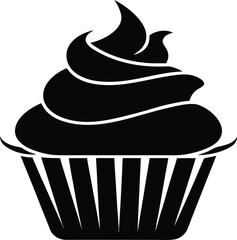 cupcake silhouette vector,cupcake  icon