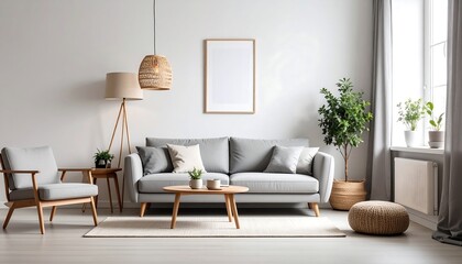 Modern living room interior design. (2)