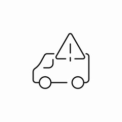delivery problem warning icon sign vector