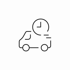 fast delivery service icon sign vector