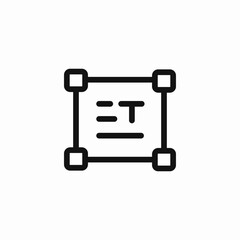 text selection handle icon sign vector
