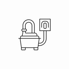 Obraz premium water cooler dispenser icon sign vector