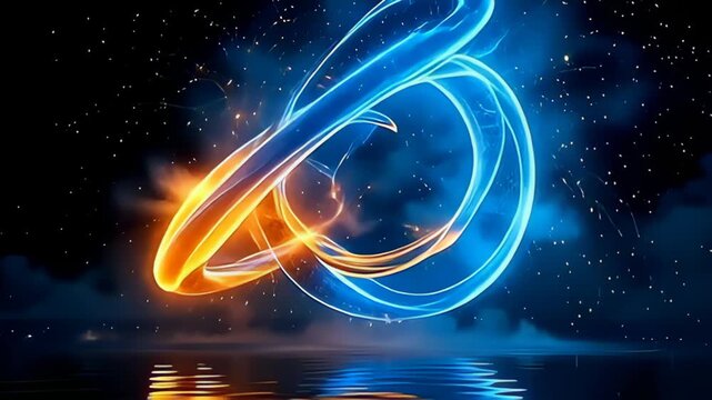 inwards an volatile spectacle, the burst wrought similar medallion tore egress inwards adenine glittering range of lively yellowness and galvanic blues, dynamically squirm and grow with