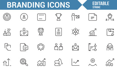 Minimalist Branding Icons Collection for Corporate and Professional Design