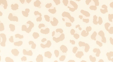 Neutral Leopard Print Texture: Beige Spots on Creamy Background