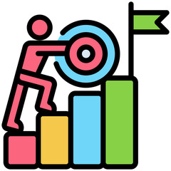 challenge  icon isolated on white background. vector illustration icon for self improvement