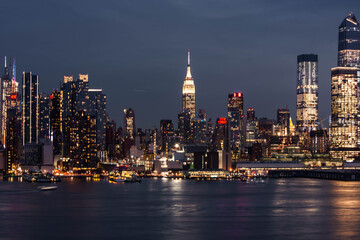 Night view of the NYC skyline