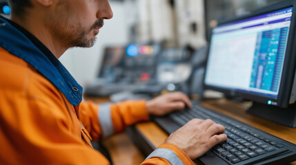 Fototapeta premium AI-Powered Drilling Fluid Management System in Action