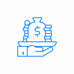 Obraz premium investment growth icon sign vector