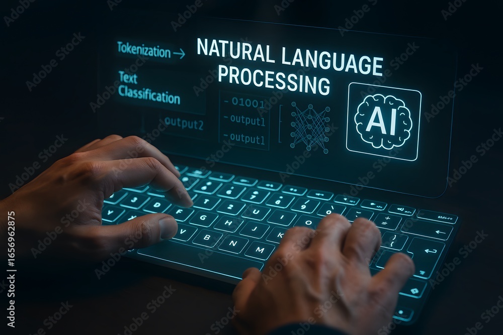 Poster analyzing natural language processing in action