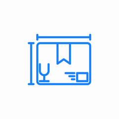 warehouse delivery icon sign vector