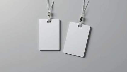 blank id card mockup for corporate branding and identity design