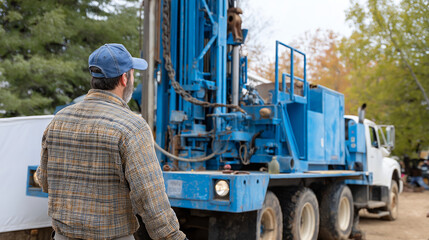 Obraz premium Emergency Water Well Drilling for Disaster Response and Recovery